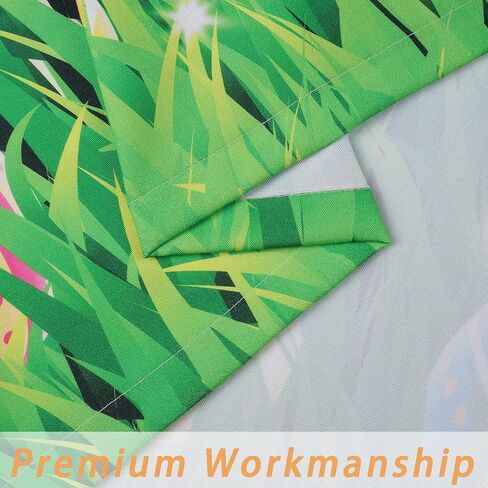 ستائر عيد الفصح بطول 63 بوصة، بيض عيد الفصح الملون، معالجات نوافذ المراعي، لوحتان، ستائر نافذة جيب قضيب لغرفة المعيشة، غرفة الطعام، غرفة النوم in Kuwait