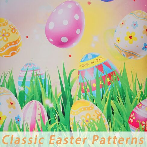 ستائر عيد الفصح بطول 63 بوصة، بيض عيد الفصح الملون، معالجات نوافذ المراعي، لوحتان، ستائر نافذة جيب قضيب لغرفة المعيشة، غرفة الطعام، غرفة النوم in Kuwait