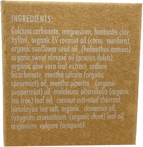 Zero Waste Glass jar Charcoal Toothpaste Xtra Whitening Toothpaste - by Lucky Teeth - All Natural, Organic, Remineralizing and Fortifying (2 oz Glass) in Saudi Arabia