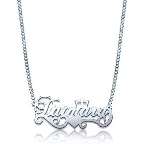 Pugster Custom Name Necklace Customizable Name Necklace for Women Name Plate Necklaces with Names in Saudi Arabia