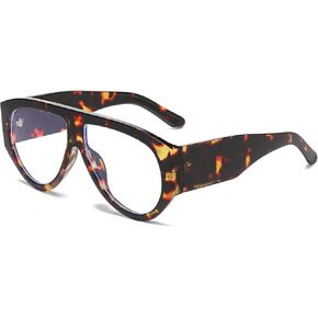 YAMEIZE Blue Light Blocking Glasses for Men Women Oversized Pilot 70s Retro Thick Frame Blue Light Blocking Computer Glasses in Saudi Arabia