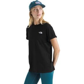 The North Face Women's Evolution Simple Dome Roya Shorte Sleeve Tee | تي شيرت القطن مع شعار مطرز كلاسيكي in Kuwait