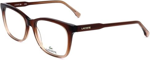 Lacoste L2870 210 Brown Brown Tradient Rectangle eyglasses for Womens in Saudi Arabia