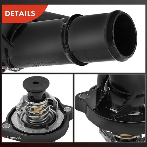 A-Premium Engine Coolant Thermostat Housing Assembly with O-ring Compatible with Ford Explorer 2016-2019, Escape 2017-2019, Fusion, Focus, Edge, Mustang, EcoSport, Transit Connect & Lincoln MKZ, MKC in Saudi Arabia