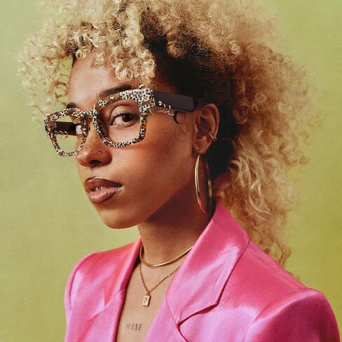 VOOGLAM Glasses Sabrina Punk Rock Frame Non-Prescription Eyeglasses 50mm in Saudi Arabia