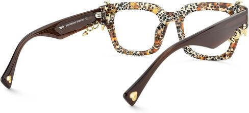 VOOGLAM Glasses Sabrina Punk Rock Frame Non-Prescription Eyeglasses 50mm in Saudi Arabia