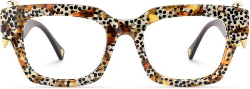 VOOGLAM Glasses Sabrina Punk Rock Frame Non-Prescription Eyeglasses 50mm in Saudi Arabia