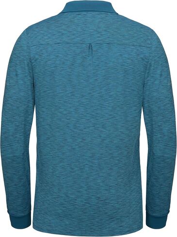 Little Donkey Andy Men's Long Sleeve Polo Shirt Quick Dry Moisture Wicking Sun Protect Sports Pullover Golf Shirt in Saudi Arabia