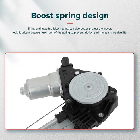 FINDAUTO Power Window Regulator w/Motor Front Right Passenger Side fits for 2008-2012 for Honda Accord 751-073 in Saudi Arabia
