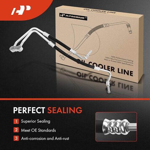 A-Premium Engine Oil Cooler Line Line Assembly متوافق مع Chevrolet S10 Blazer 1988-1994 GMC S15 Jimmy Sonoma Syclone Typhoon Oldsmobile Bravada in Saudi Arabia