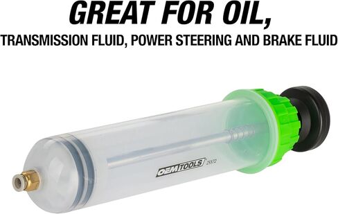 OEMTOOLS 25572 500cc Fluid Extractor and Filling Pump, Oil Extractor Pump for Brake, Oil, Transmission, and Power Steering Service, Dual Scale and Translucent Cylinder in Saudi Arabia