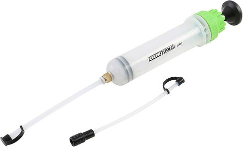 OemTools 25572 500cc مستخرج السوائل ومضخة الملء ، ومضخة مستخرج الزيت للفرامل والزيت ، ونقل ، وخدمة توجيه الطاقة ، والمقياس المزدوج والأسطوانة الشفافة in Kuwait