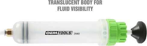 OemTools 25572 500cc مستخرج السوائل ومضخة الملء ، ومضخة مستخرج الزيت للفرامل والزيت ، ونقل ، وخدمة توجيه الطاقة ، والمقياس المزدوج والأسطوانة الشفافة in Kuwait
