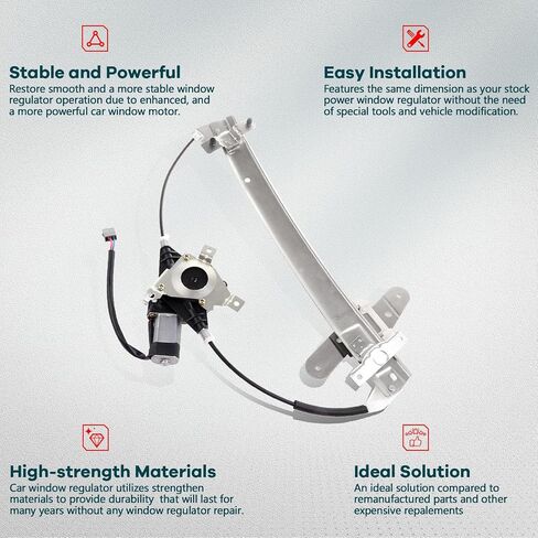 FINDAUTO Front Right Side Power Window Regulator With Motor Replacement for 1992-2011 for Ford for Crown Victoria,1992-2010 for Mercury Grand Marquis,2003-2004 for Mercury Marauder,741-665 in Saudi Arabia