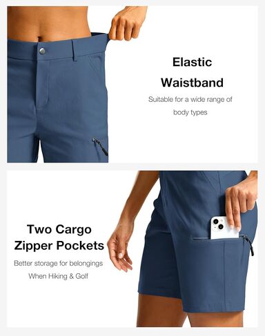 G Gradual Women's 7"/9" Hiking Cargo Shorts Quick Dry Lightweight Golf Outdoor Work Summer Travel Shorts with Pockets in Saudi Arabia