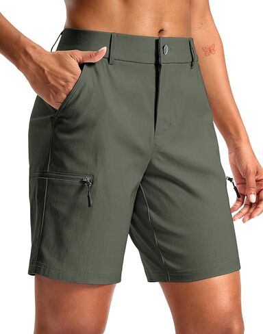 G Gradual Women's 7" Hiking Cargo Shorts Quick Dry Lightweight Golf Outdoor Work Summer Travel Shorts with Pockets in Saudi Arabia