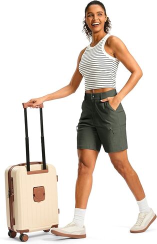 G Gradual Women's 7" Hiking Cargo Shorts Quick Dry Lightweight Golf Outdoor Work Summer Travel Shorts with Pockets in Saudi Arabia
