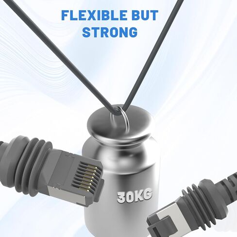 Cable for Starlink Gen3 Ethernet Cable for Starlink Standard Replacement Cable Waterproof Outdoor Grey (15M/50FT) in Kuwait