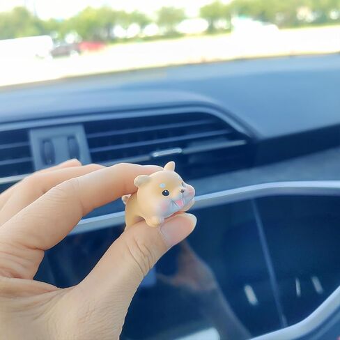 Cute Animal Rear View Mirror Accessories, Car Center Screen Decoration Dashboard Ornament, Car Accessories Interior for Women/Men Computer Monitor Decor in Saudi Arabia