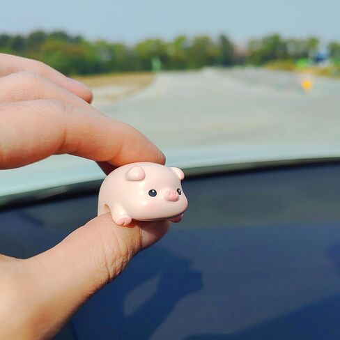 Cute Animal Rear View Mirror Accessories, Car Center Screen Decoration Dashboard Ornament, Car Accessories Interior for Women/Men Computer Monitor Decor in Saudi Arabia