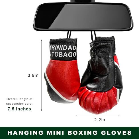 1 Pair Mini Boxing Gloves for Car Mirror, Novelty Miniature Punching Gloves Automobile Mirror Hanging Accessories, Christmas Ornament Hanging Decoration for Home & Car Use (Italy) in Saudi Arabia