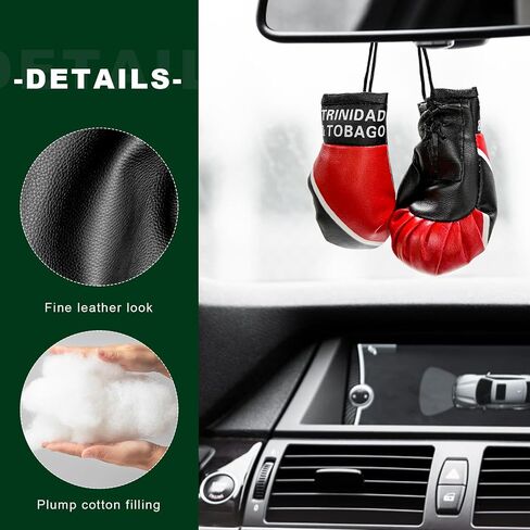 1 Pair Mini Boxing Gloves for Car Mirror, Novelty Miniature Punching Gloves Automobile Mirror Hanging Accessories, Christmas Ornament Hanging Decoration for Home & Car Use (Italy) in Saudi Arabia