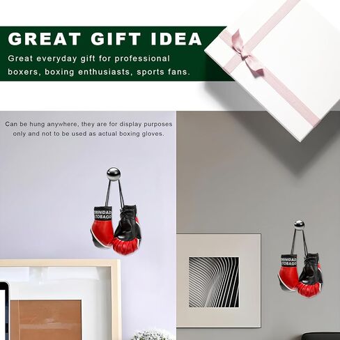 1 Pair Mini Boxing Gloves for Car Mirror, Novelty Miniature Punching Gloves Automobile Mirror Hanging Accessories, Christmas Ornament Hanging Decoration for Home & Car Use (Italy) in Saudi Arabia