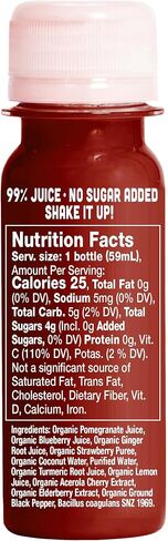 Vive Organic Immune Support Elderberry Shot, Cold-Pressed Turmeric & Ginger, Gluten Free, Vegan, Immunity Boost Elderberry, 2 Fl Oz (Pack of 12) in Saudi Arabia