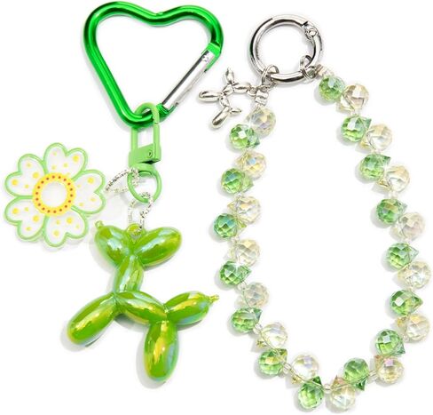 Bag Charms Balloon Dog Keychains for Women Cute Bling Keychain Wristlet, Girly Key Chain Accessories for Handbag Purse in Saudi Arabia