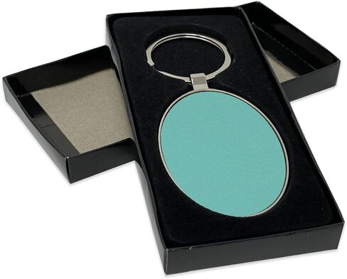 LaserGram Oval Keychain, Sailboat, Personalized Engraving Included (Metal Frame) in Kuwait