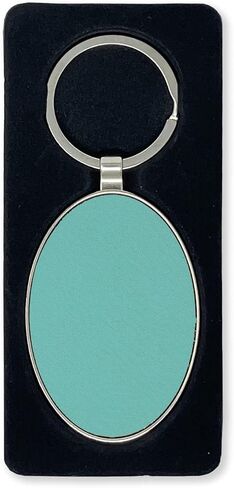 LaserGram Oval Keychain, Sailboat, Personalized Engraving Included (Metal Frame) in Kuwait