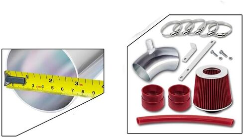 Short Ram Air Intake Kit & Red Filter Combo Compatible for 2006-2008 Hyundai Sonata 3.3L V6 Engine in Saudi Arabia