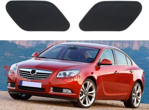 لـ Vauxhall for Opel Insignia 2008-2013 ، غطاء الفوهة الأمامي لمصابيح الأمامية غير المنتظمة غطاء الأماكن الأمامية غسالة تنظيف الغسالة اليسرى اليمين (مجموعة سوداء) in Saudi Arabia