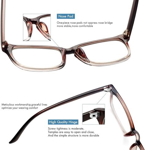 MEETSUN Blue Light Blocking Glasses, Anti Eye Strain Headache (Sleep Better),Computer Reading Glasses UV400 Lens in Kuwait