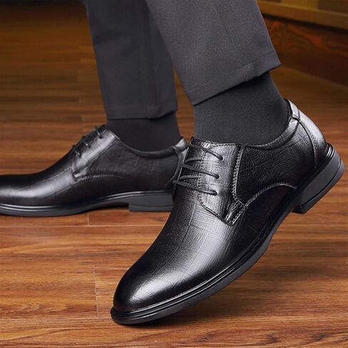 Dress Shoes for Men Men's Embossed Wedding Dress Shoes Elegant Autumn Footwear for Formal Occasions in Saudi Arabia