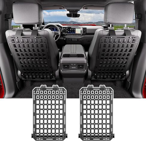 1PC Seat Back Molle Panel Compatible with 2019-2025 Chevy Silverado GMC Sierra 1500 Seat Back Organizers Molle Tactical Truck Organizer Replacement for 2019-2025 Chevy Silverado Accessories in Saudi Arabia