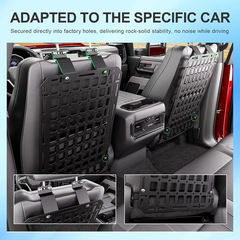 1PC Seat Back Molle Panel Compatible with 2019-2025 Chevy Silverado GMC Sierra 1500 Seat Back Organizers Molle Tactical Truck Organizer Replacement for 2019-2025 Chevy Silverado Accessories in Saudi Arabia