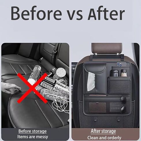 منظم سيارات المقعد الخلفي ، منظم المقاعد للمتسابقين ، منظم تخزين السيارات للسفر ، 5 جيوب تخزين منظم مقعد in Kuwait