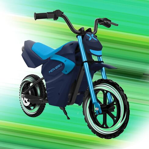 HOVER-1 My First Dirt Bike بمحرك بقوة 300 واط، وسرعة قصوى تبلغ 9 ميل في الساعة، ومدى 9 أميال، وإطارات للطرق الوعرة مقاس 12.5 بوصة in Saudi Arabia