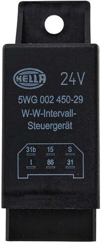 Hella 5wg 002 450-291 Relay ، Wipe-/Wash الفاصل الزمني - موصل 24 فولت - 6 دبوس - مع حامل in Saudi Arabia