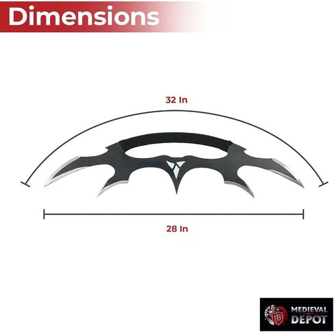 MedievalDepot Star Klingon Bat'leth Sword - Premium Carbon Steel - 28 Inches - Display or Cosplay in Kuwait