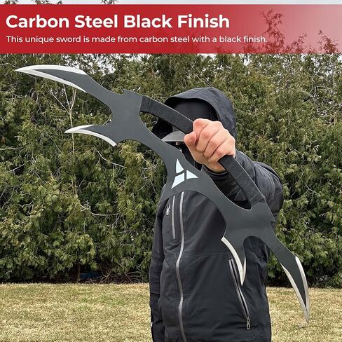 MedievalDepot Star Klingon Bat'leth Sword - Premium Carbon Steel - 28 Inches - Display or Cosplay in Kuwait