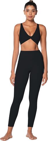 Sunzel Women's V-Neck Twist Sports Bra تأثير منخفض مع منصات قابلة للإزالة عبر الأشرطة عارية الذروة تخرج من العصيات المبطنة غير الرسمية in Saudi Arabia