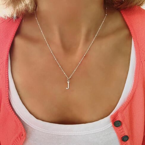 Initial Necklaces for Women Dainty Gold Letter Pendant Necklace 14k Gold Plated A-Z Name Necklaces Cute Charm Choker Necklace Fashion Accessories Non Tarnish Trendy Jewelry Gift in Saudi Arabia