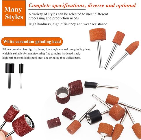 400 Pieces Sanding Drums Kit,Drum Sander Sleeves 376pcs (80 120 240 320 400 600Grit),24Pcs Drum Mandrels diameters,for Dremel Rotary Tool in Saudi Arabia