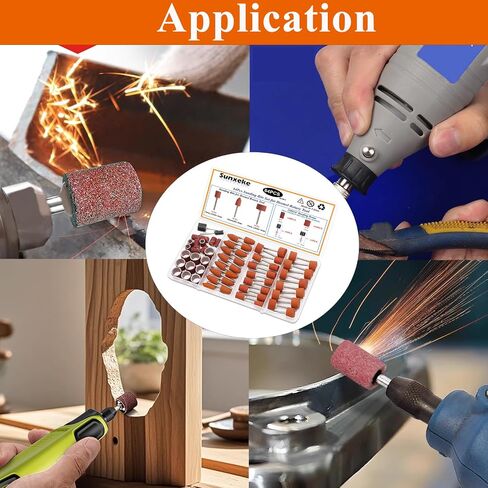 400 Pieces Sanding Drums Kit,Drum Sander Sleeves 376pcs (80 120 240 320 400 600Grit),24Pcs Drum Mandrels diameters,for Dremel Rotary Tool in Saudi Arabia