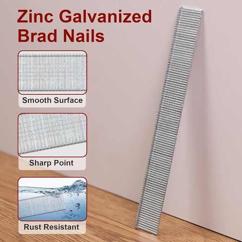 18 Gauge Brad Nails, 6000 Counts 1-1/4-inch 18 GA Brad Nails, Galvanized Nails for Nail Gun, Finishing Nail Gun Nails for Pneumatic, Electric Brad Nailer Gun in Kuwait
