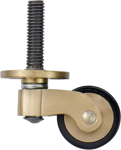 Semetall 4Pack Metal Vintage Swivel Round Cup Caster 2.6x1.5 Inch Swivel Wheel Caster for Furniture Chair Table(Bronze) in Saudi Arabia