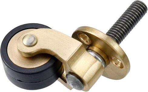 Semetall 4Pack Metal Vintage Swivel Round Cup Caster 2.6x1.5 Inch Swivel Wheel Caster for Furniture Chair Table(Bronze) in Saudi Arabia