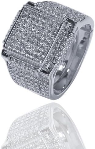 14K Gold Square Moissanite Ring, Celebrate Achievements, Impressive Gift for Men's Milestones in Saudi Arabia